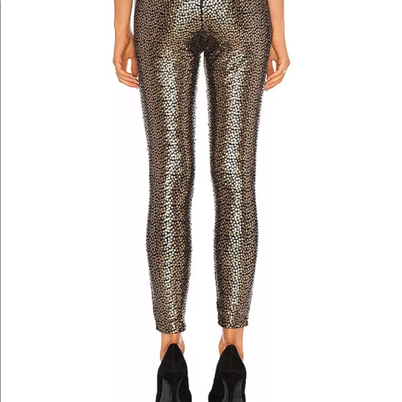 Amuse Society Bling Sequin Pants Copper 26 S - Picture 3 of 10